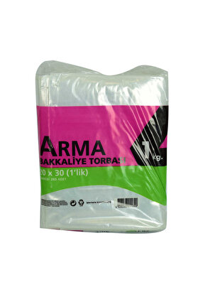 Colezium Naylon Torba Arma Şeffaf Bakkaliye Kuruyemiş Şeker Torbası 20X30 (1 Lik ) Takribi 265 Adet 1000 Gr