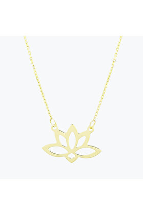 Altınbaş Altın Lotus Kolye