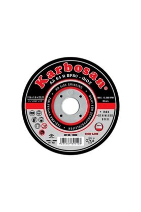 Karbosan Inox Metal Kesi̇ci̇ Ince Taş 115 Mm Kesi̇ci̇ 25 Adet Krb