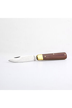 evimdeyokyok Cemil Erişen Bursa Çakı No:1 - 15,5 cm , Ahşap Sap, Perçinli, Tek Sarı