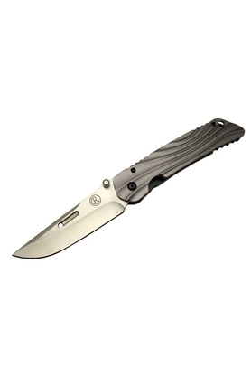 evimdeyokyok Lanmark Umnumzaan T 50 Gri Kamp Çakı 22,5cm - Manuel, Oluklu