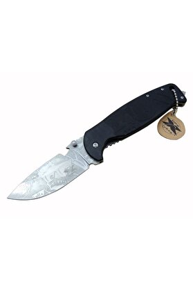 evimdeyokyok DPX Gear HST-1238 Desenli Outdoor Çakı 23,5 cm - Açacaklı, Cam Kırma Perçinli, Kılıflı