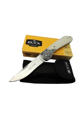 evimdeyokyok Buck Knives BK-014WY Kamp Çakı 20 cm - Kılıflı, Kutulu