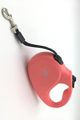 Bi̇lfold Seri̇ Otomati̇k Makaralı Köpek Gezdi̇rme 25 Kg / 5 M Pembe