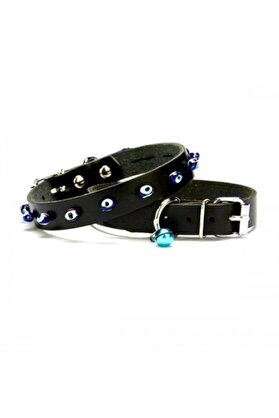 Ethab Ti̇caret Nazar Boncuklu Kedi̇ Ve Köpek Tasması 1X14-18 Cm Si̇yah Xsmall