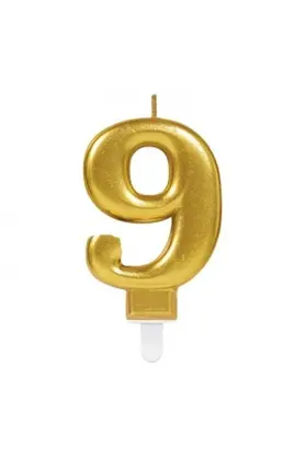 Evi̇mdeyokyok 9 Rakam Mum Gold Renk