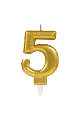Evi̇mdeyokyok 5 Rakam Mum Gold Renk
