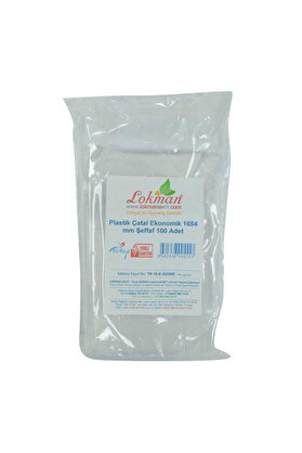 Ethab Ti̇caret Plasti̇k Çatal Ekonomi̇k 1654 Mm Şeffaf 100 Adet 1 Paket