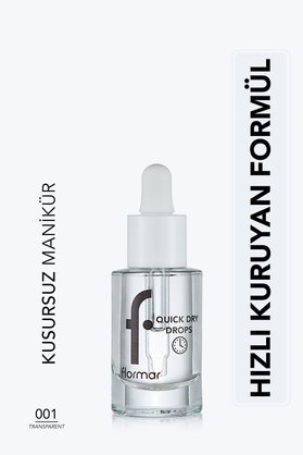 Flormar Hızlı Kurutma Etkili Oje Sonrası Bakım Yağı - Quick Dry Drops - 001 - 8682536046534