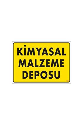 Ethab Ticaret Kimyasal Malzeme Deposu Uyarı Levhası 25X35 Kod 792