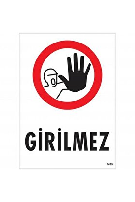 Ethab Ti̇caret Gi̇ri̇lmez Uyarı Levhası 25X35 Kod1479