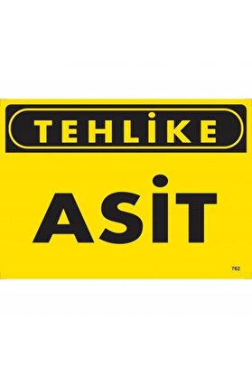 Ethab Ti̇caret Tehli̇ke Asi̇t Uyarı Levhası 25X35 Kod762
