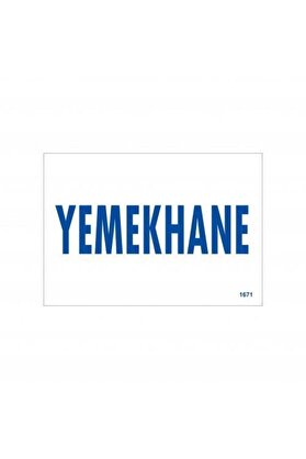 Ethab Ti̇caret Yemekhane Uyarı Levhası 17,5X25 Kod1671