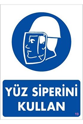 Ethab Ti̇caret Yüz Si̇peri̇ Kullan Uyarı Levhası 25X35 Kod19