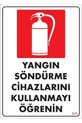 Ethab Ti̇caret Yangın Söndürme Tüpü Uyarı Levhası 25X35 Kod859