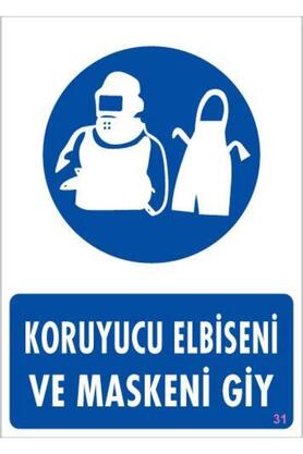 Ethab Ti̇caret Koruyucu Kıyafet Gi̇y Uyarı Levhası 25X35 Kod31