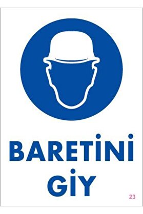 Ethab Ti̇caret Baret Gi̇y Uyarı Levhası 25X35 Kod23