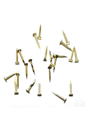 evimdeyokyok Klips, Menteşe, Ayağı Çivisi 9mm Çelik - Sarı 100gr
