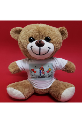 Evi̇mdeyokyok Ti̇şörtlü Kahverengi̇ Peluş Ayıcık
