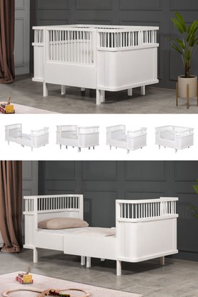 Setay Mdf Beşik Trend Büyüyen Beşik 90x130 - Trend Büyüyen Karyola 90x190