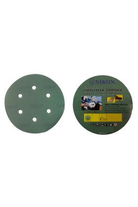 Valor Nikon 52050 Kırılmaz Yeşil Cırt Zımpara 150X220 Kum 6 Delikli