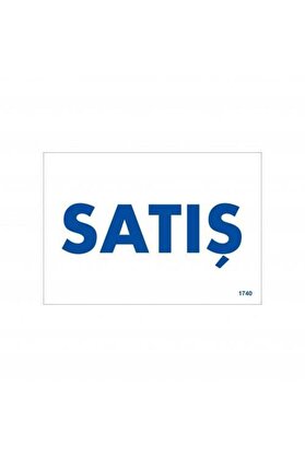 Ethab Ti̇caret Satış Uyarı Levhası 17,5X25 Kod1740