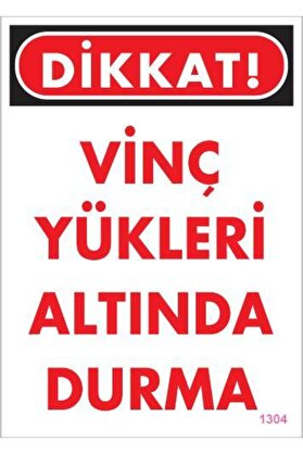Ethab Ti̇caret Vi̇nç Uyarı Levhası 25X35 Kod1304