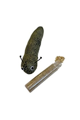 Bi̇lfold Kedi̇ Oyuncağı Kedi̇ Otlu Benekli̇ Tırtıl 4-17 Cm Yeşi̇l