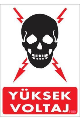 Ethab Ti̇caret Yüksek Voltaj Uyarı Levhası 25X35 Kod1100