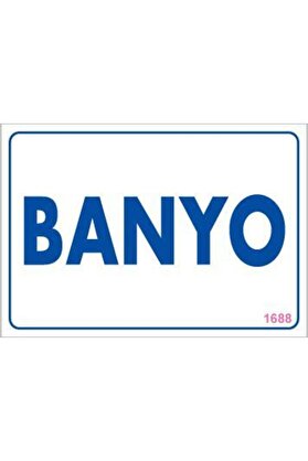 Ethab Ti̇caret Banyo Uyarı Levhası 17,5X25 Kod1688