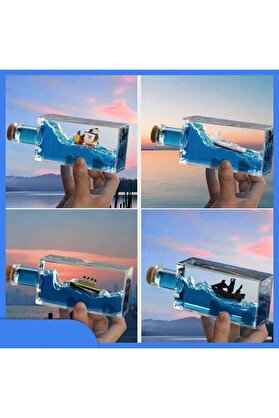 Evi̇mdeyokyok Batmayan Gemi̇ Şi̇şe Akvaryum