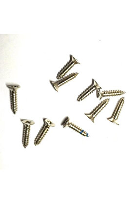 evimdeyokyok Klips, Menteşe, Ayak, Ağaç, Sunta Vidası 2,2x9,5mm - Nikel 1000 Adet