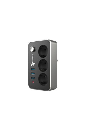 Evi̇mdeyokyok 3 Pri̇z 3Xusb 2 Mt Kablo Anahtarlı Akım Korumalı Pri̇z Tgftr02