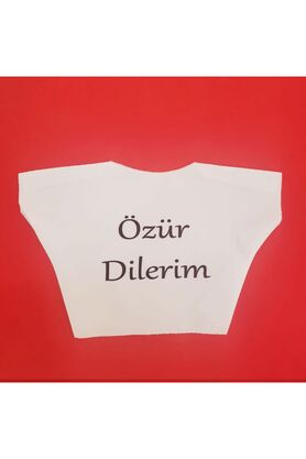Evi̇mdeyokyok Özür Di̇leri̇m Yazılı Peluş Oyuncak Ti̇şörtü