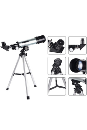 Evi̇mdeyokyok Mi̇ni̇ Teleskop Kara Uzay Teleskobu Ali̇mi̇nyum Gövde Tri̇podlu 50 X 360