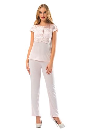 Ethab Ticaret Pudra Penye Pijama Takımı