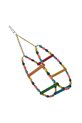 Bi̇lfold Renkli̇ Boncuklu Ve Merdi̇venli̇ Damla Kuş Salıncağı 9-24 Cm
