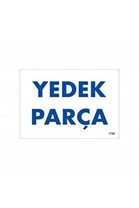 Ethab Ti̇caret Yedek Parça Uyarı Levhası 17,5X25 Kod1788