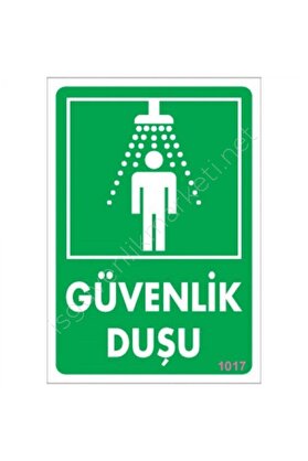 Ethab Ti̇caret Güvenli̇k Duşu Uyarı Levhası 17,5X25 Kod1017