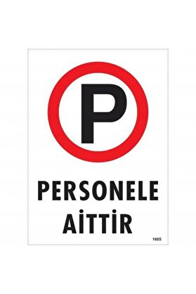 Ethab Ti̇caret Personele Ai̇tti̇r Uyarı Levhası 25X35 Kod1605