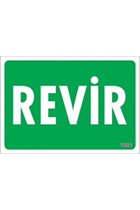 Ethab Ti̇caret Revi̇r Uyarı Levhası 17,5X25 Kod1001