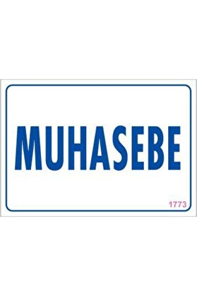 Ethab Ti̇caret Muhasebe Uyarı Levhası 17,5X25 Kod1773