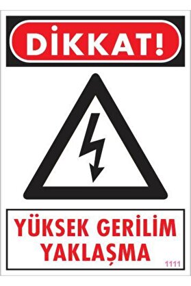 Ethab Ti̇caret Yüksek Geri̇li̇m Uyarı Levhası 25X35 Kod1111
