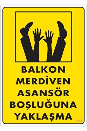 Ethab Ti̇caret Boşluğa Yaşlaşma Uyarı Levhası 25X35 Kod411