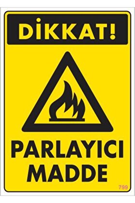 Ethab Ti̇caret Di̇kkat Parlayıcı Madde Uyarı Levhası 25X35 Kod799