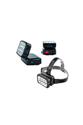 Evi̇mdeyokyok 12 Ledli̇ Şarjlı Kafa Lambası Power Ledli̇ Kafa Feneri̇ Tepe Lambası