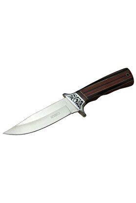 evimdeyokyok Lanmark A058-1 Kamp Bıçağı 26,5 cm - Ahşap Sap, Kılıflı