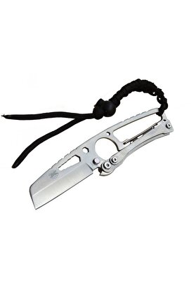evimdeyokyok DPX Gear Hit Cutter TX01 Outdoor Kamp Bıçağı Metal 19 cm - İpli Sap, Kılıflı