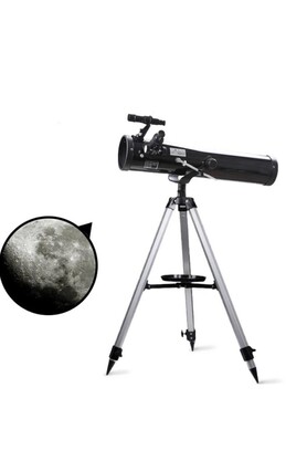 Evi̇mdeyokyok 76 X 700 Profesyonel Aynalı Uzay Teleskopu Si̇yah