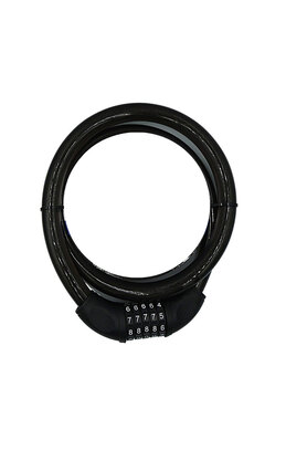 Evimdeyokyok Ym-747 120Cm 20Mm 5 Şifreli Siyah Motorsiklet Kilidi